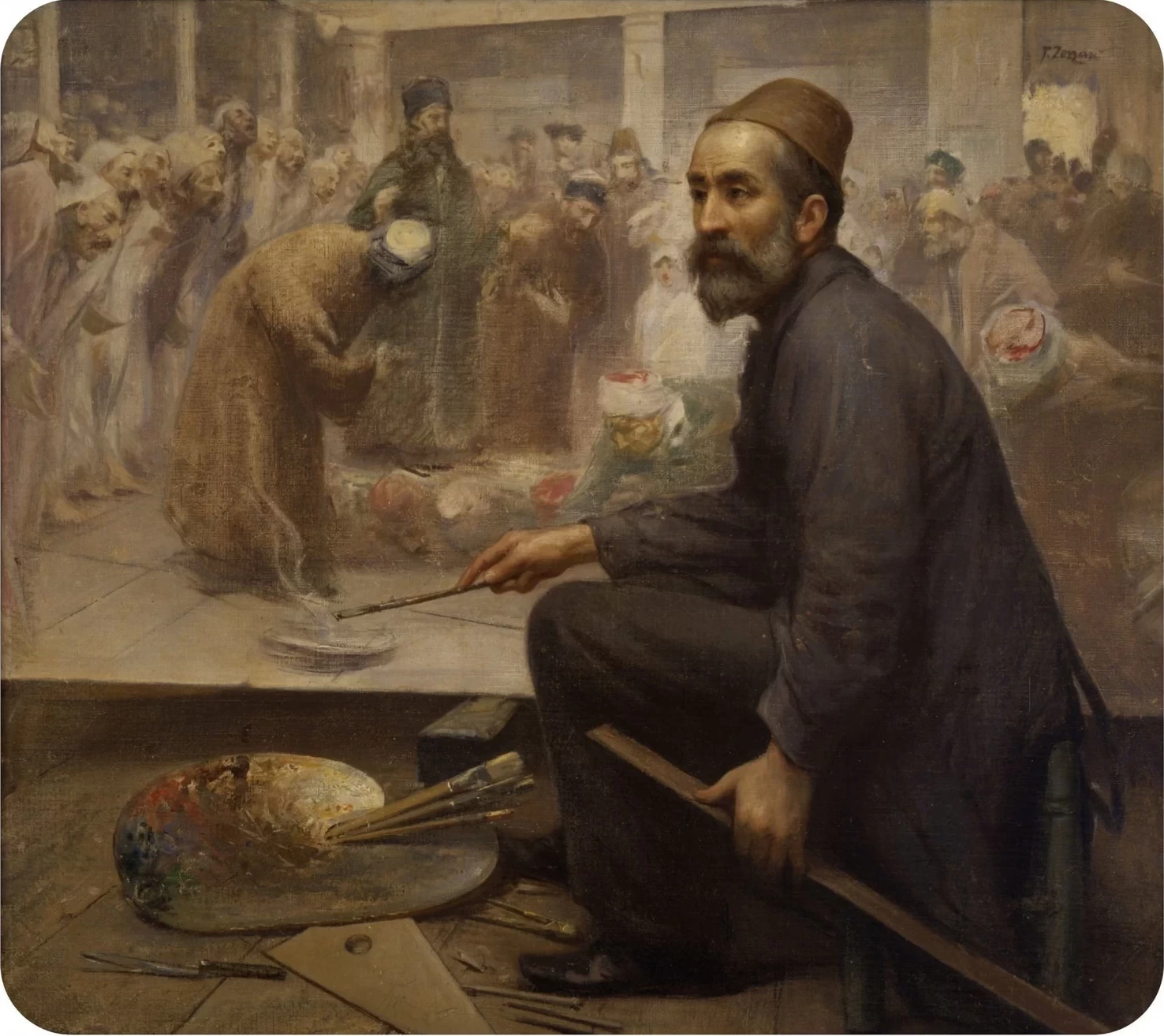 Sultano II. Pittore del palazzo di Abdulhamid Khan, 1908